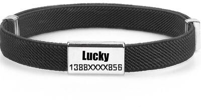 Uplifted Finds Personalized Breakaway Cat Collar With GPS Tracker Slot & Metal ID Tag black And Tag