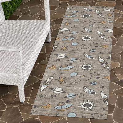 Addison Rugs Machine Washable Indoor/ Outdoor Spaceship Chantille Rug