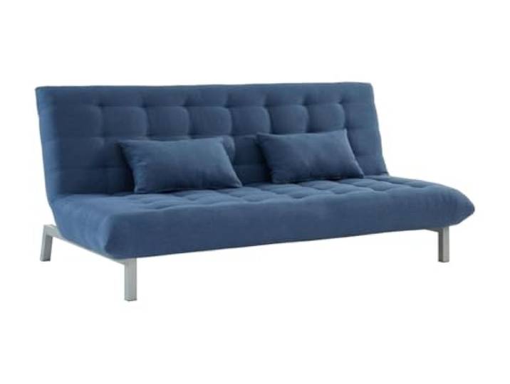 Vente-unique - Schlafsofa 3 Personen Hornet - Stoff Blau