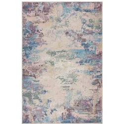 Maschinenwaschbarer bunter Teppich aus recycelten Fasern - `Cray` Serie. 160x230 cm | Kadima Design