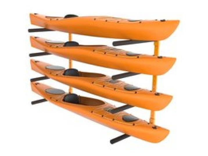 VEVOR Kayak Wandalterung Kajak Aufhänger 1168 x 850 x 45 mm, Kajakständer 4 Kajaks 797,5 ± 10 mm Stützarmlänge, 181,6 kg Tragfähigkeit Kajak Aufbewahrungsregal Robuste Kajak-Aufbewahrungshaken