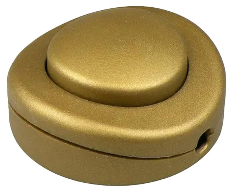 Orbit Electronic Vloerschakelaar 2P - Rond - 250V/2A - Voetschakelaar - Goud