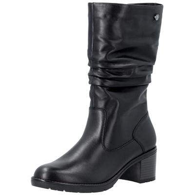 Stiefel REMONTE "Remonte Stiefel Leder", Damen, Gr. 41, schwarz, Leder, Schuhe Stiefel