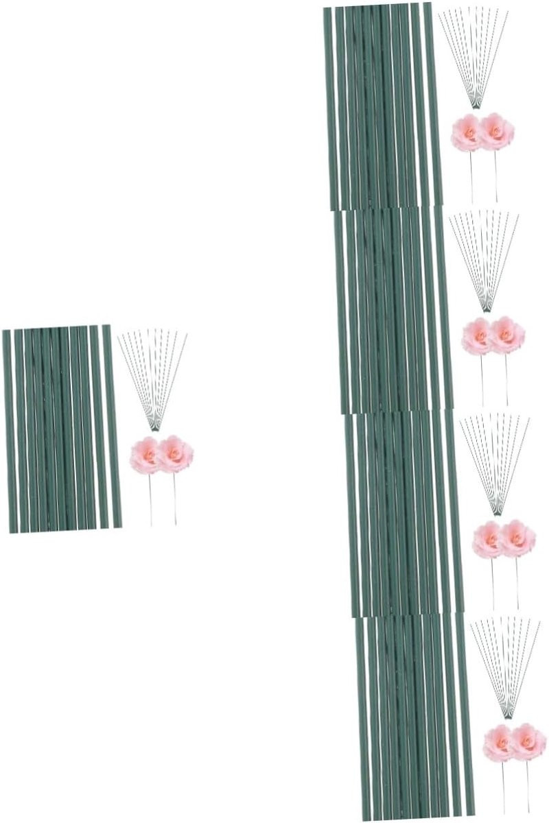 Set van 5 groene flexibele kunstbloemstelen voor het maken van bloemstukken