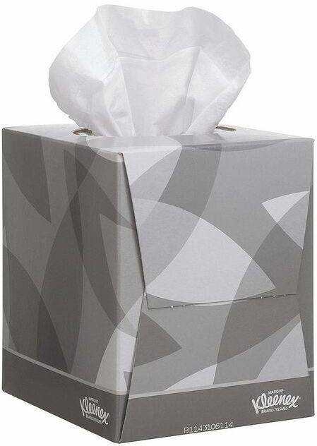 KLEENEX Ansiktsservett kub 2-lagers vit 90/fp