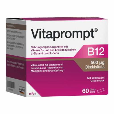 MIBE GmbH Arzneimittel VITAPROMPT B12 500 µg Direktsticks 60 g 19690444