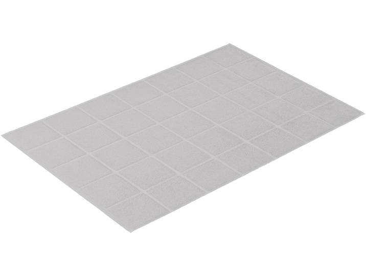 Badematte VOSSEN »Pratos« , grau (light grau), H:12mm, Baumwolle, Badematten, Badematte, Badteppich, Uni Farben, Rauten Design