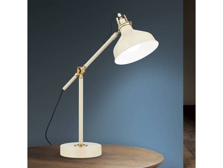 ORION Tischlampe Schiller, grün, für Wohn- / Esszimmer, Metall, Modern