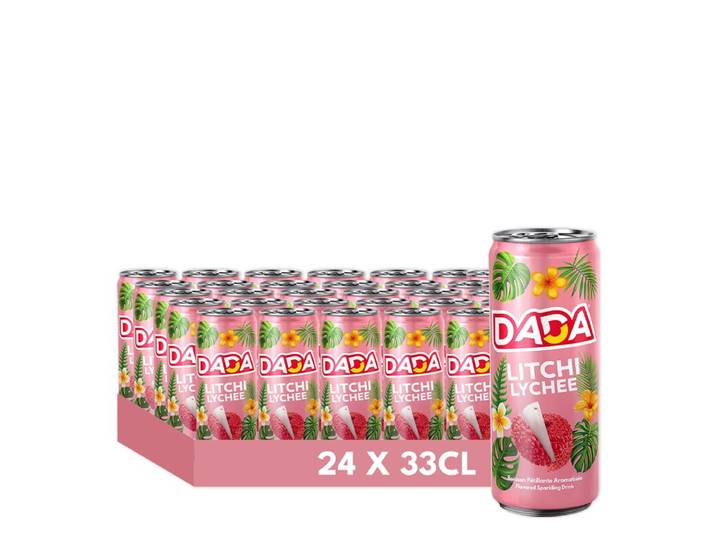 DADA boisson gazeuse litchi 24 x 33 cl