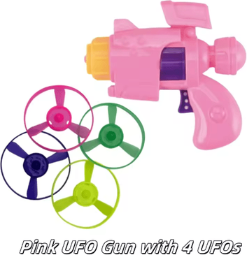 Inspire Picks Flying Disc Launcher Cat Toy Set With 4 Discs For Interactive Training And Exercise pink