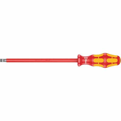 WERA Schraubendreher Schlitz, 8x1,6x200mm, Schutzisoliert 1000 V, gerade, 1-Komponenten, Antimagnetisch,