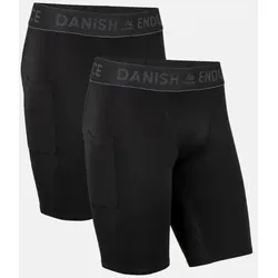 POWER KOMPRESSIONS SHORTS - 2-Pack - Schwarz - M