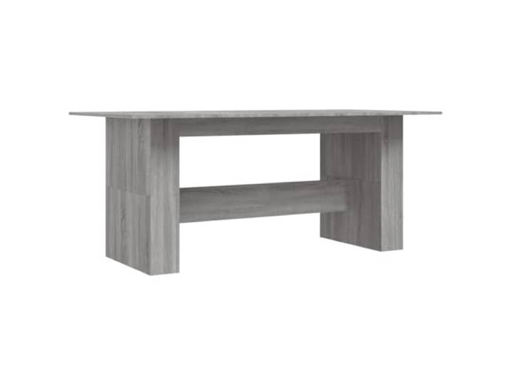 KDACVBMG Esstisch Sonoma, grau, 180 x 90 x 76 cm, Holz, Holz Esstisch, Küchentisch, Bistrotisch, Thekentisch, Restauranttisch, glatte Oberfläche