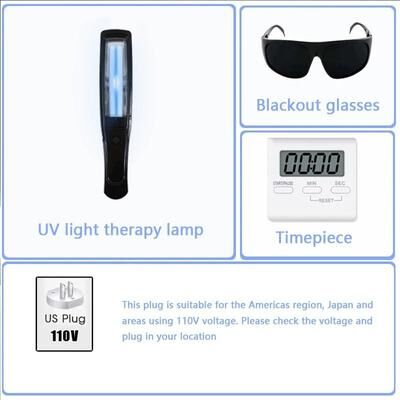 Uplift Picks 311NM UVB Phototherapy Lamp For Targeted Skin Care 110 V (us Plug)