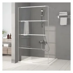 vidaXL, Duschkabine + Duschwand, Winter (Transparent) (195 cm, 115 cm, 195 cm)