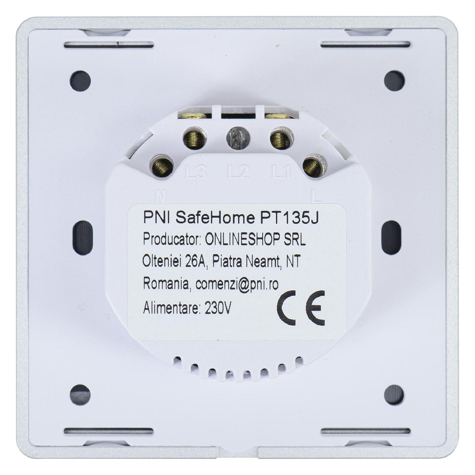 PNI Intelligenter Schalter für Touch-Jalousien SafeHome PT135J WiFi, 600 W, Internetsteuerung, mobil (43699375)