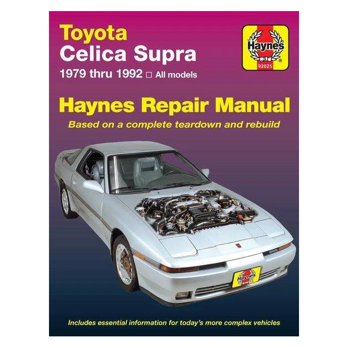 Haynes Publishing Toyota Celica Supra 1979-1992) Haynes Repair Manual (USA) (Englisch, Haynes Publishing) (41978939)