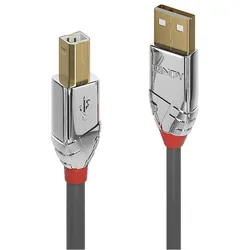 LINDY 1m USB 2.0 Typ A an B Kabel Cromo