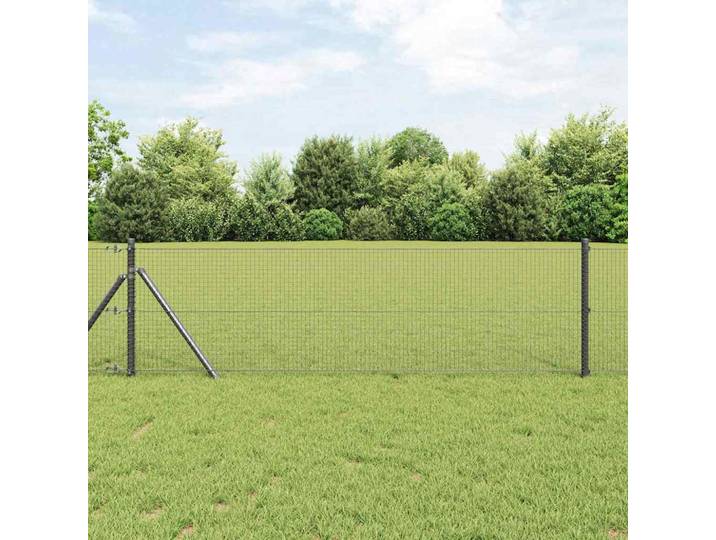 vidaXL Doppelstabmattenzaun 10000 x 80 cm Grau