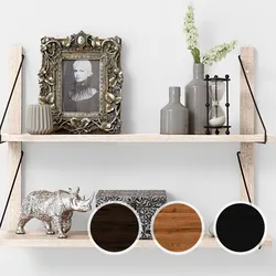 Bodahl »Alina« Regal System Rustic Oak Wandleisten 175 cm / smoked