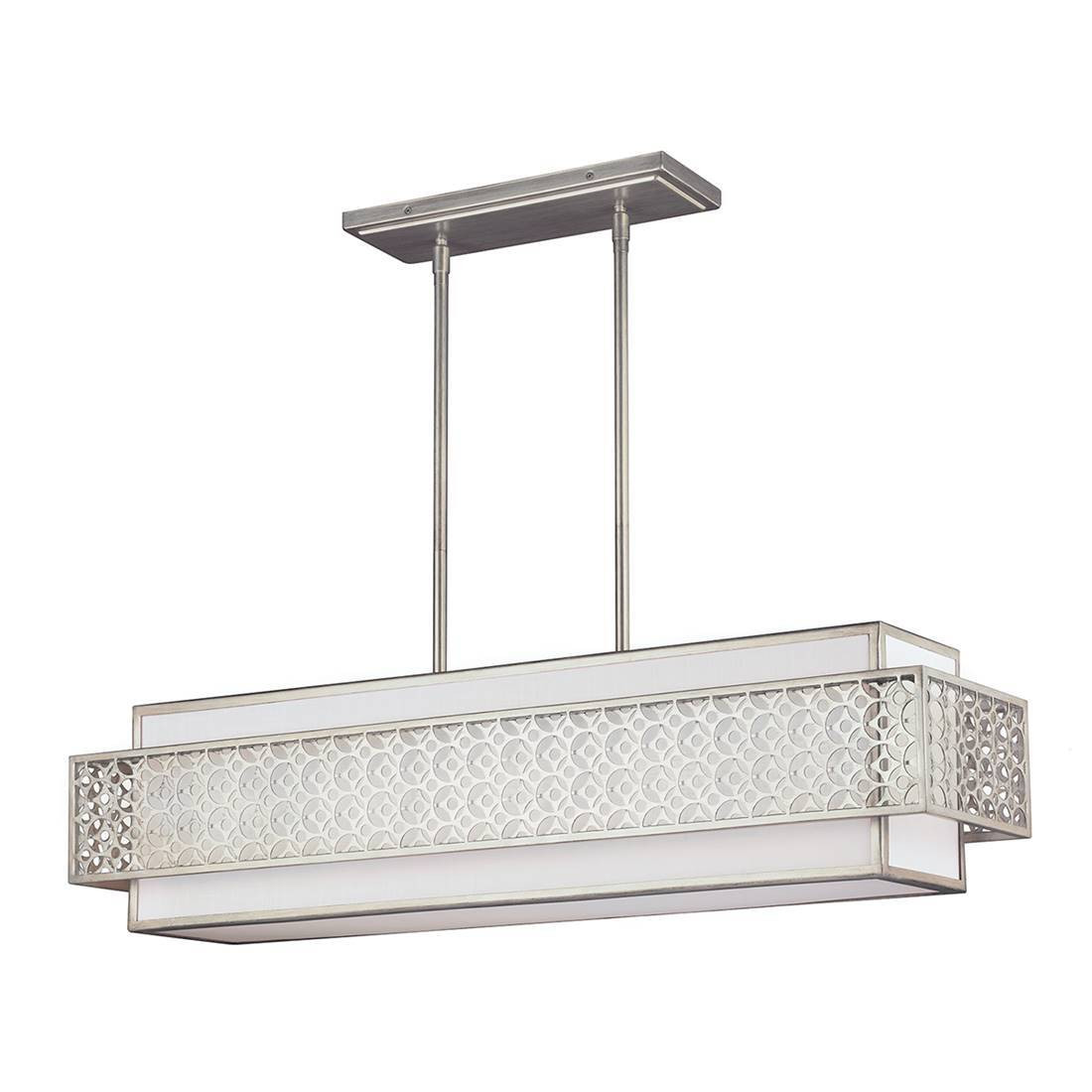 Elstead Lighting Kenney Kroonluchter Zonsopgang, Zilverkleurig, 5 Lichtpunten, E27