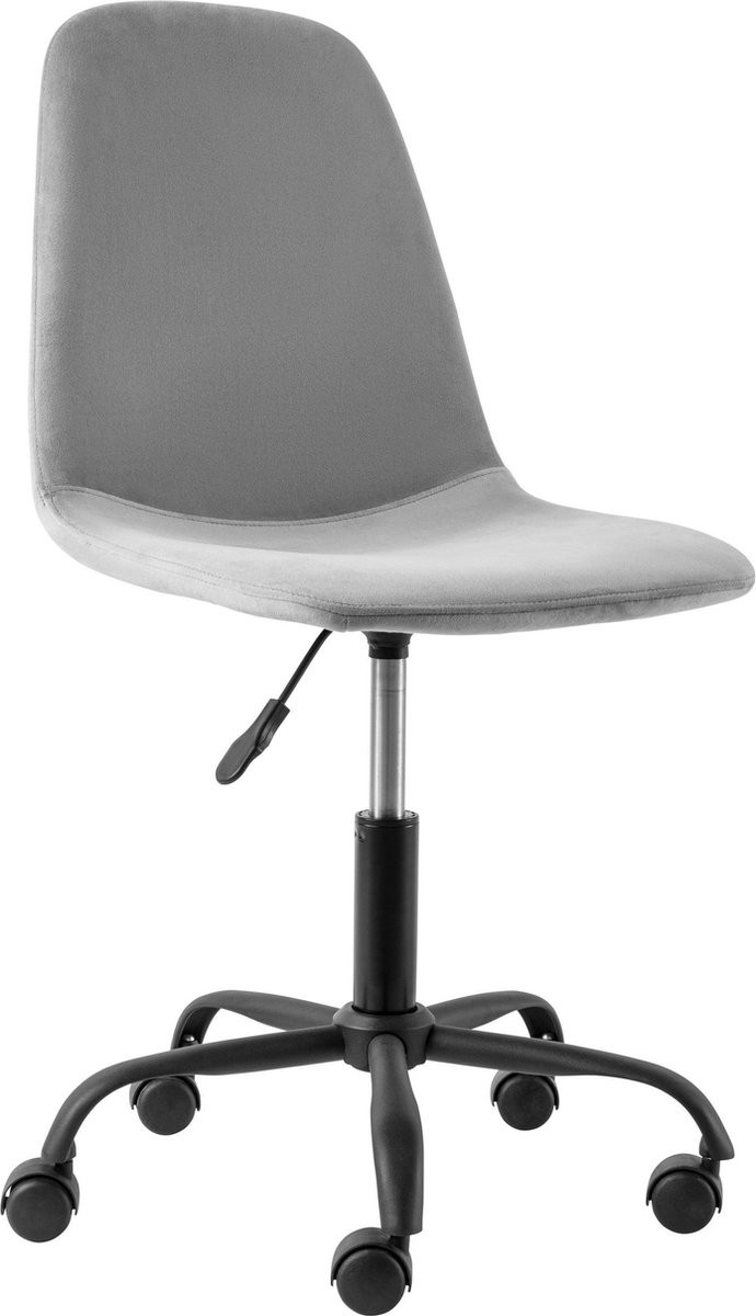 Notio Living Milano Bureaustoel - Lichtgrijs Fluweel