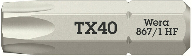 Wera 867/1 Embout TX HF avec fonction de retenue, TX 40 x 25 mm (05066145001)