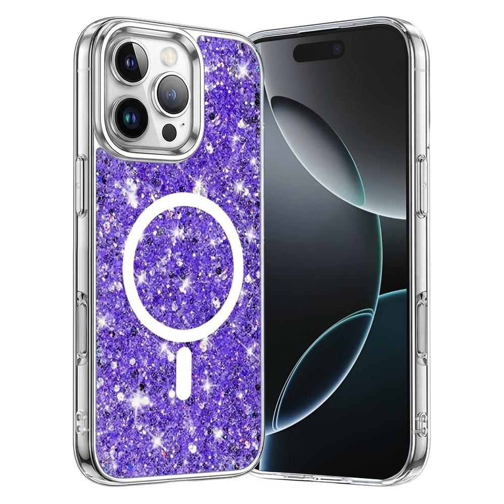 Techsuit - Sparkly Glitter MagSafe - iPhone 16 Pro - Purple (Apple iPhone 16 Pro) (56356042)