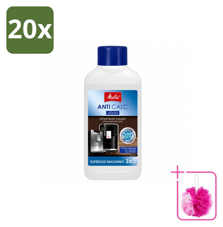 20 x Melitta Flüssig-Entkalker für Kaffeevollautomaten - 250 ml - Sparpackung - 20 Stücke