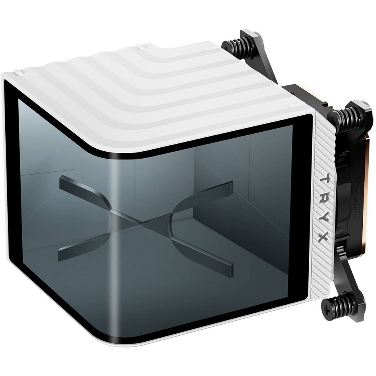 TRYX Panorama CPU Wasserblock mit AMOLED-Display - weiß