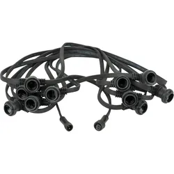 Showgear Festoon Light E27 50 cm Abstand - schwarz - 10 m