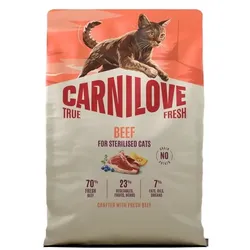 Carnilove True Fresh Sterilised Rind Katzentrockenfutter Sterilised Rind