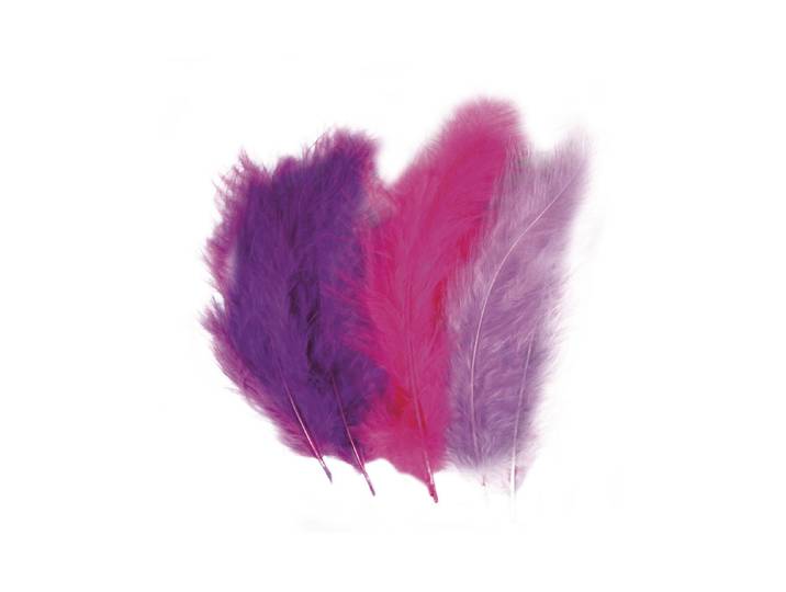 Rayher Flauschfeder-Mischung 10-15 cm 15 Stück