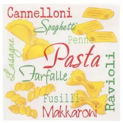 Papstar 200 Servietten, 3-lagig 1/4-Falz 33 cm x 33 cm `Pasta`