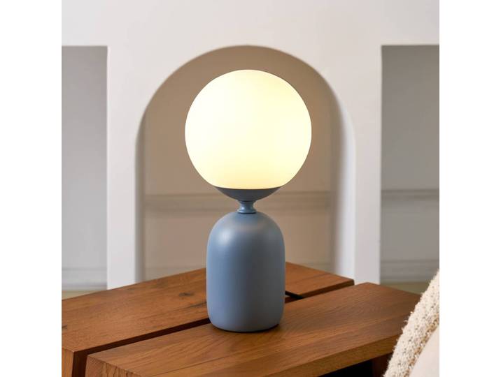 Pauleen Tischlampe Glowing Charm, blau, für Wohn- / Esszimmer, Keramik, Junges Wohnen, Tischlampe