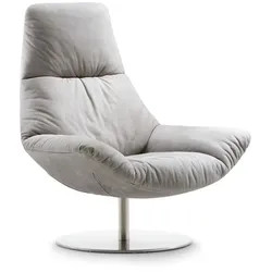 tommy m Sessel Franky Leder Grau Grey