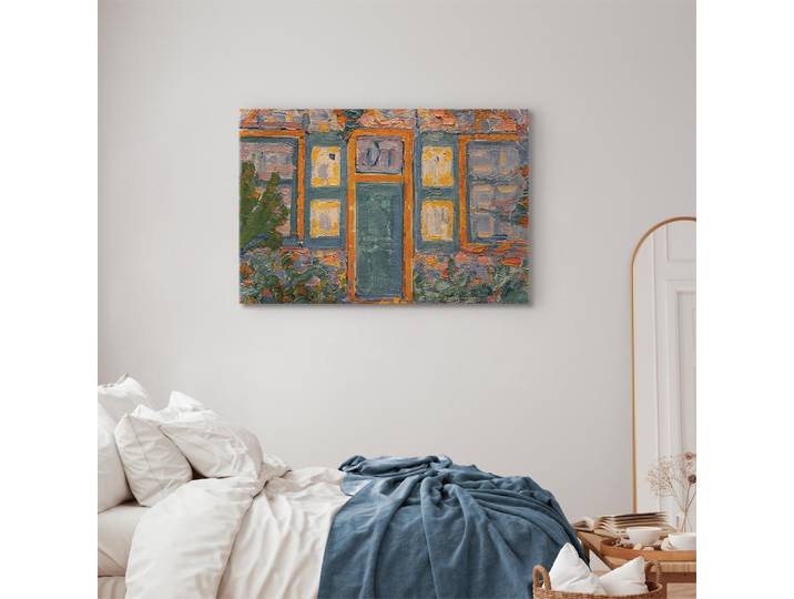 Leinwandbild House in Sunlight Filz Beige/Beige 60 x 40cm