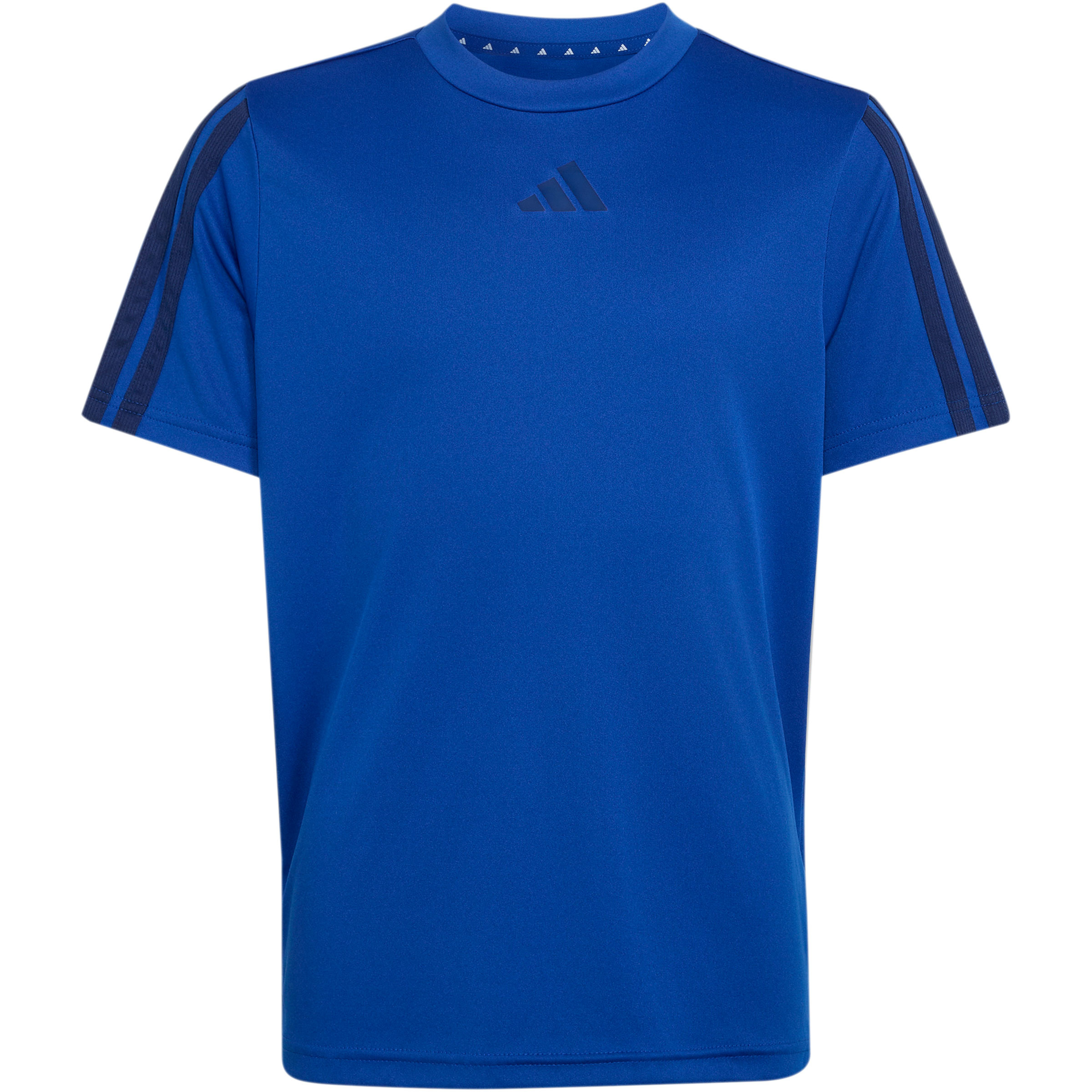 adidas Train Essentials 3-Stripes Kinder T-Shirts blau Größe 164 Training & Fitness Schnell trocknend