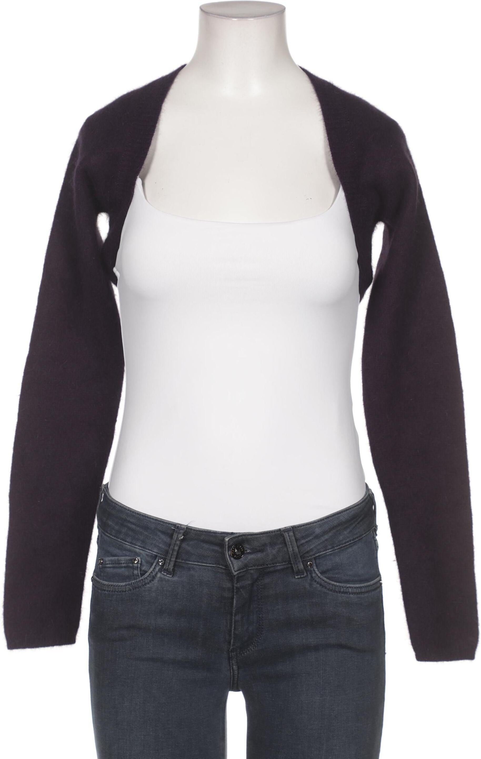 Hallhuber Damen Strickjacke, Lila, Gr. XS, Angorawolle / Synthetik - Second Hand
