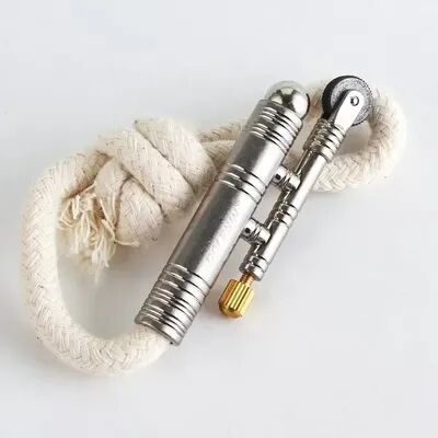 Smart Shopping Spot Outdoor Fire Starter Flint Camping Fire Lighter Reliable Mechanical Tinder Lighter For Survival & Adventure silver