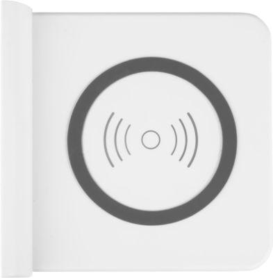 Wireless Charger Good Connections, Qi-fähig, Leistung 15 W, für USB-Desktop-Schnellladestation mit 110 W, Anschluss an rechter Seite, weiß