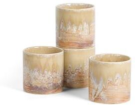 LEMIEUX ET CIE Hanami 4-Piece Stoneware Cup Set