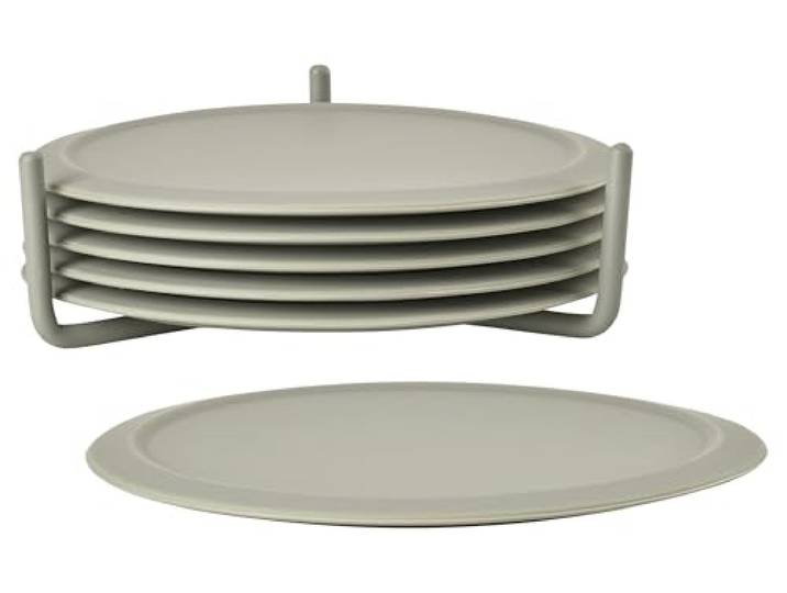 Zone Denmark Silicone Coasters Set of 6 Colour: Zone Denmark Mud