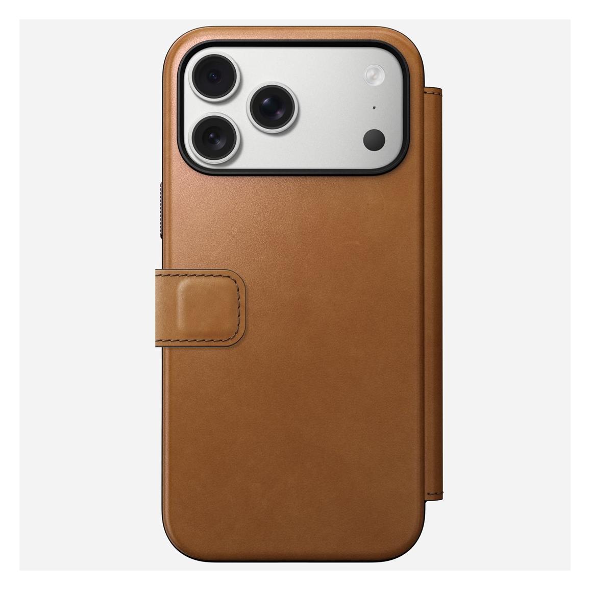Nomad Modern Leather Folio - Lederhülle für das iPhone (Apple iPhone 17 Pro Max) (NM014124858)