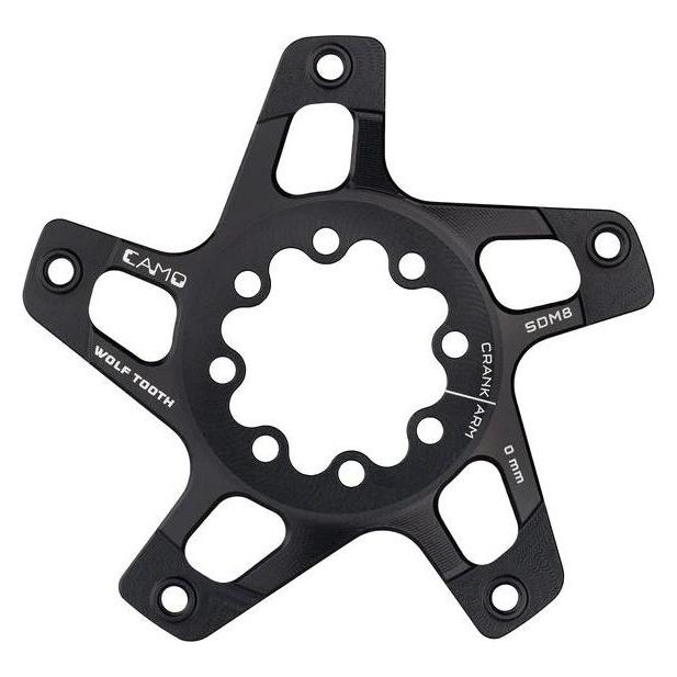 Wolf Tooth CAMO SRAM 8-Bolt Direct Mount Spider, Offset 2mm, black (SP-CAMO-SDM8-M2)