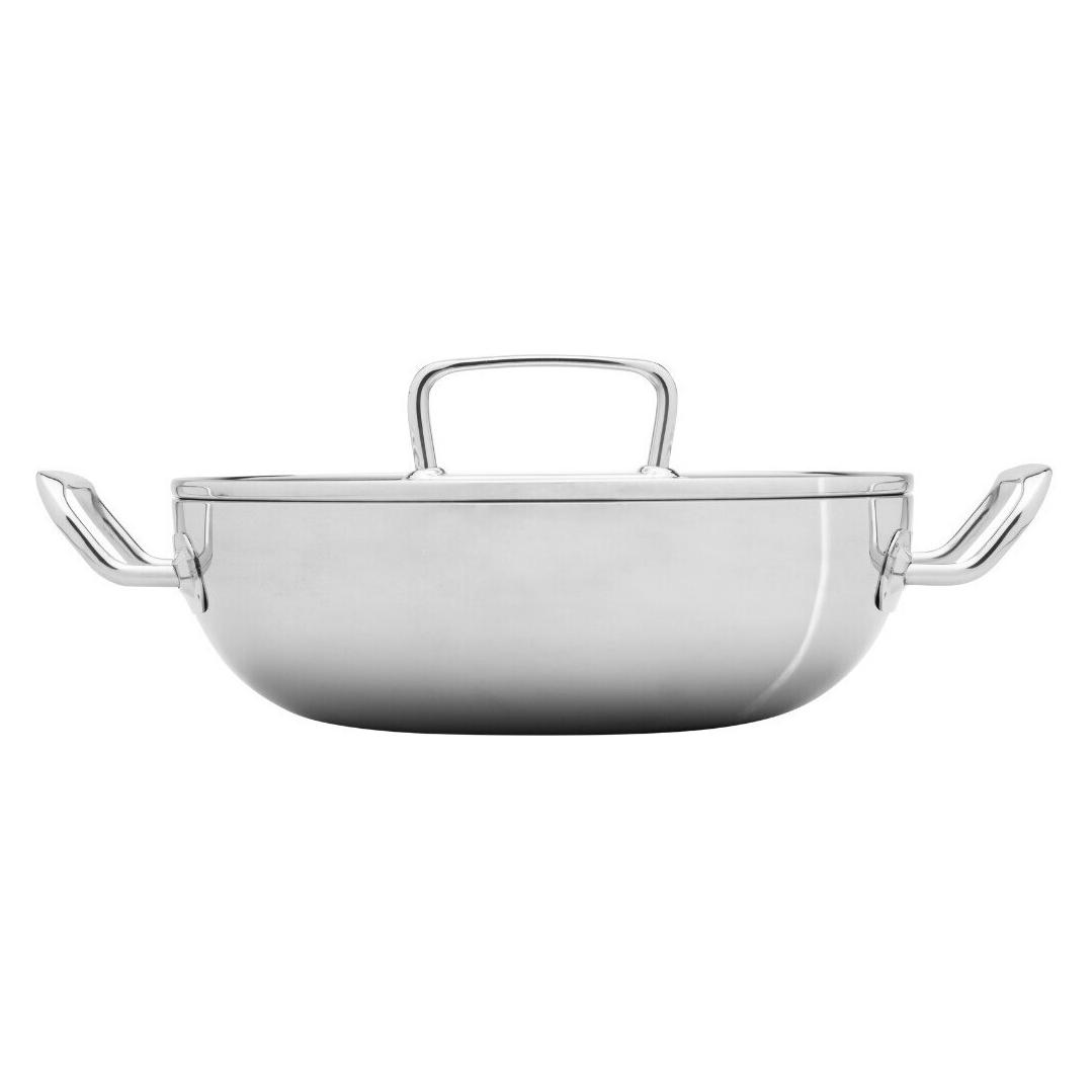 Heirol 26 cm Triply Frying Pan, 3.4 L (Bratpfanne, Kochtopf, Edelstahl) (52302260)
