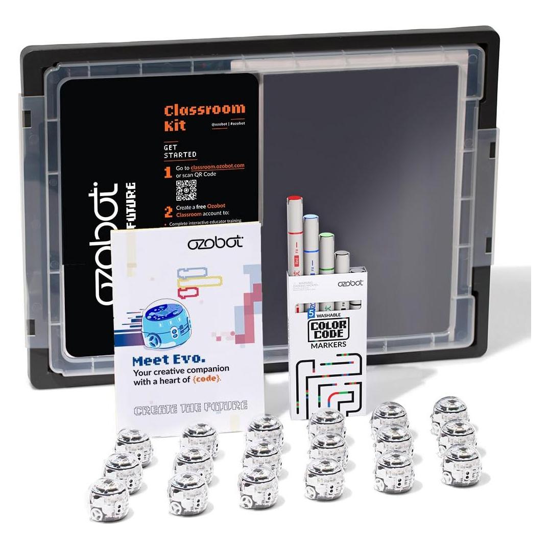 Ozobot MINT Coding Roboter Schulset "Evo Classroom Kit 18 Robots" (OZO-051810-01)