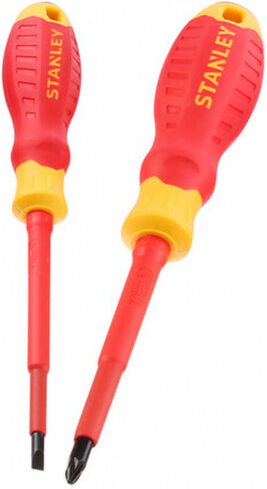 Stanley STHT60030-0 Tournevis isolés VDE (PZ2+SL4), jeu de 2 pieces