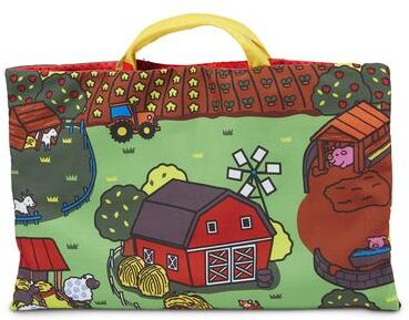 Melissa & Doug Take-Along Farm Baby and Toddler Play Mat