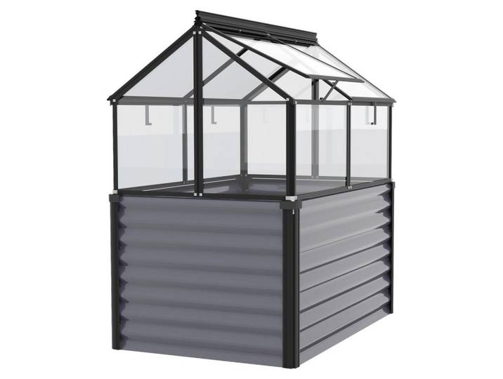 Hochbeet mit Frühbeetaufsatz Gaia Jumbo ESG 83x135,1x121,6